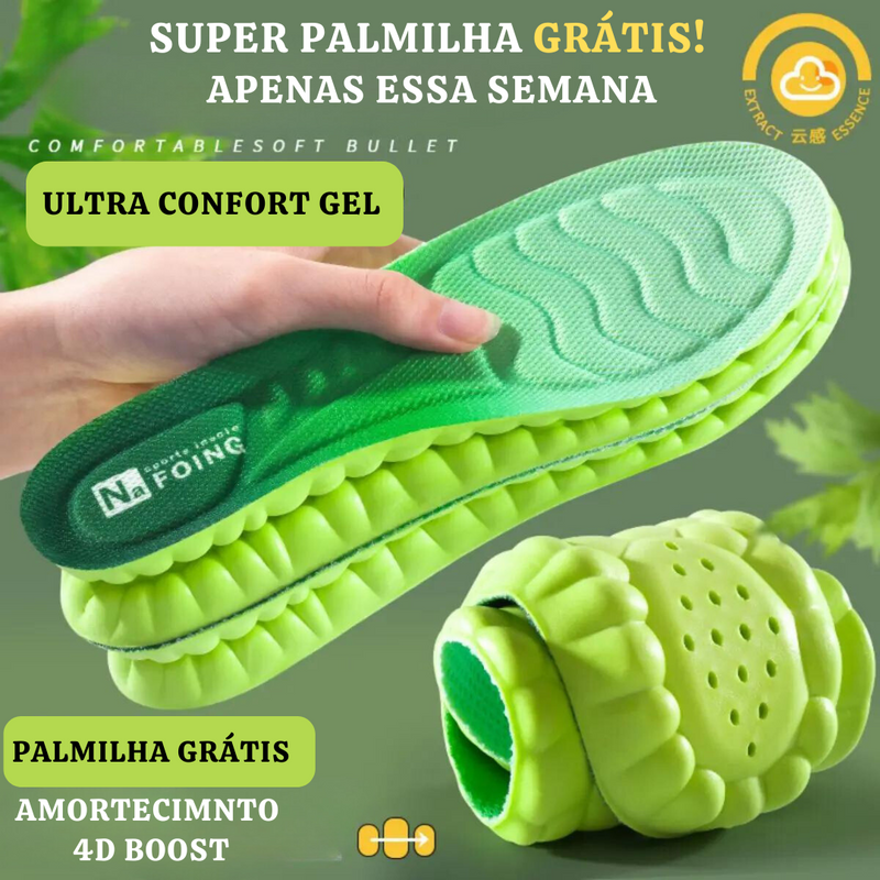 QUEIMA DE ESTOQUE - Tênis Ortopédico Ultra Comfort Calce Fácil + Palmilha Ortopédica